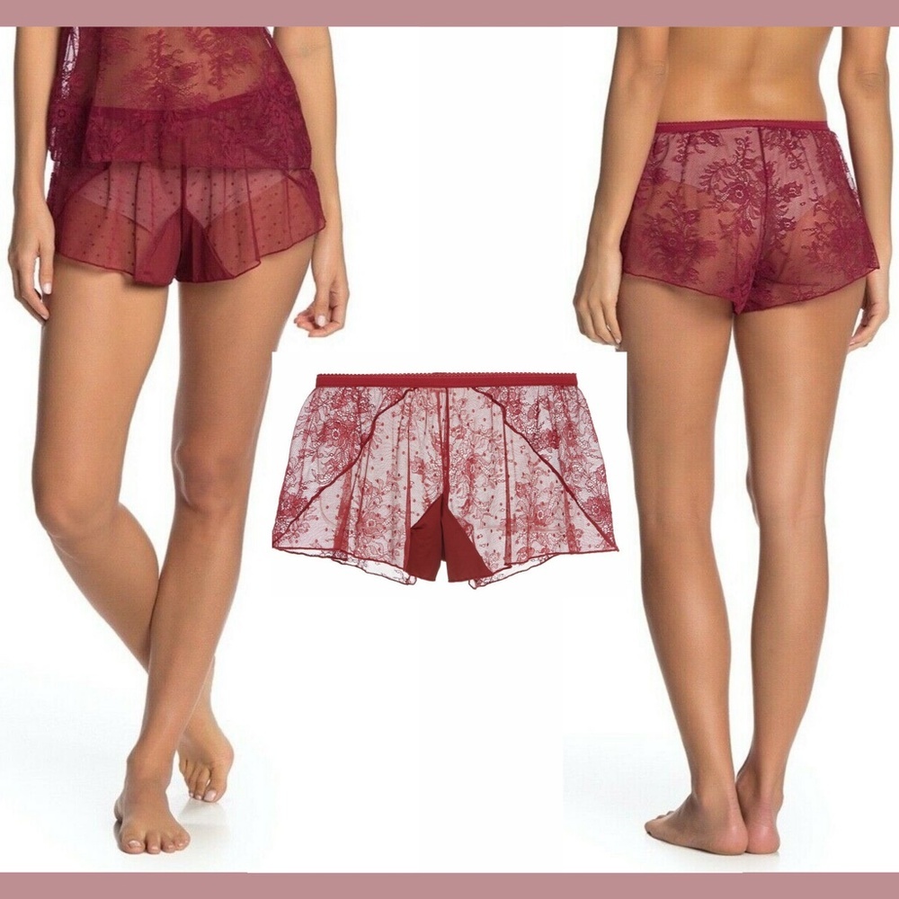 NWT $80 Paul & Joe Cosabella Mallory Tap Shorts in Rumba Red [SZ‎ Medium ]